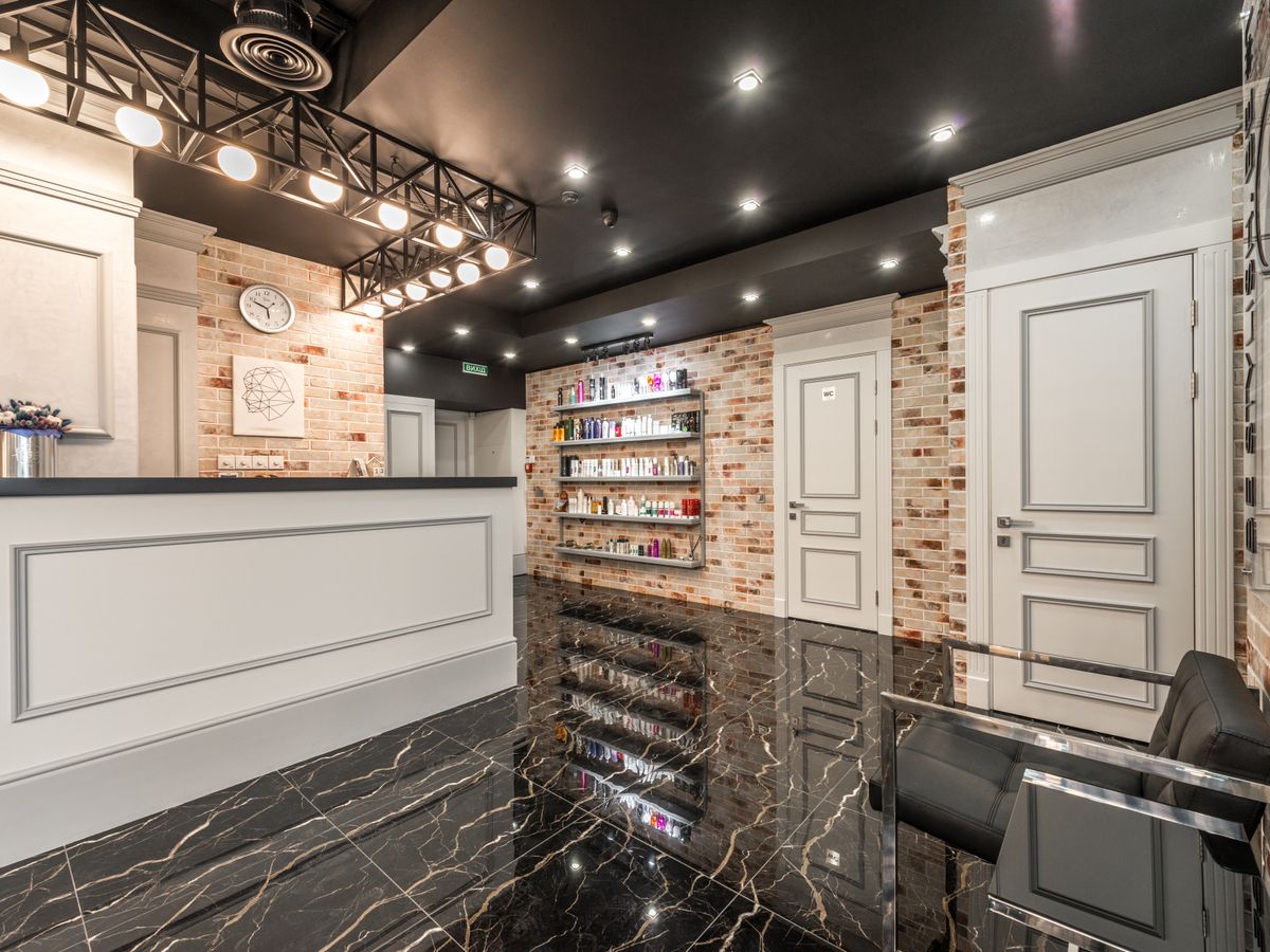 A modern med spa reception