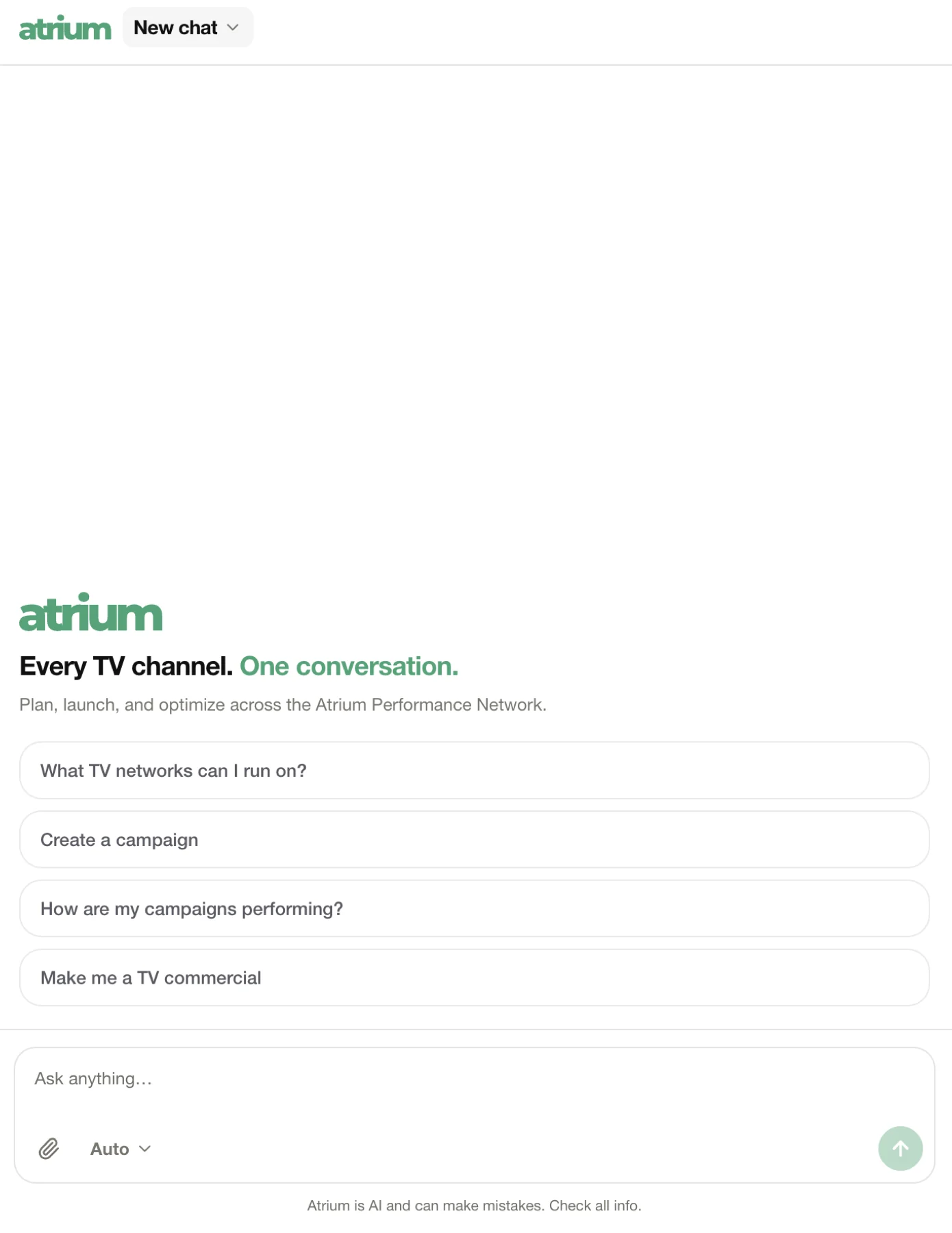 Or just ask for it. Plan and launch in chat.